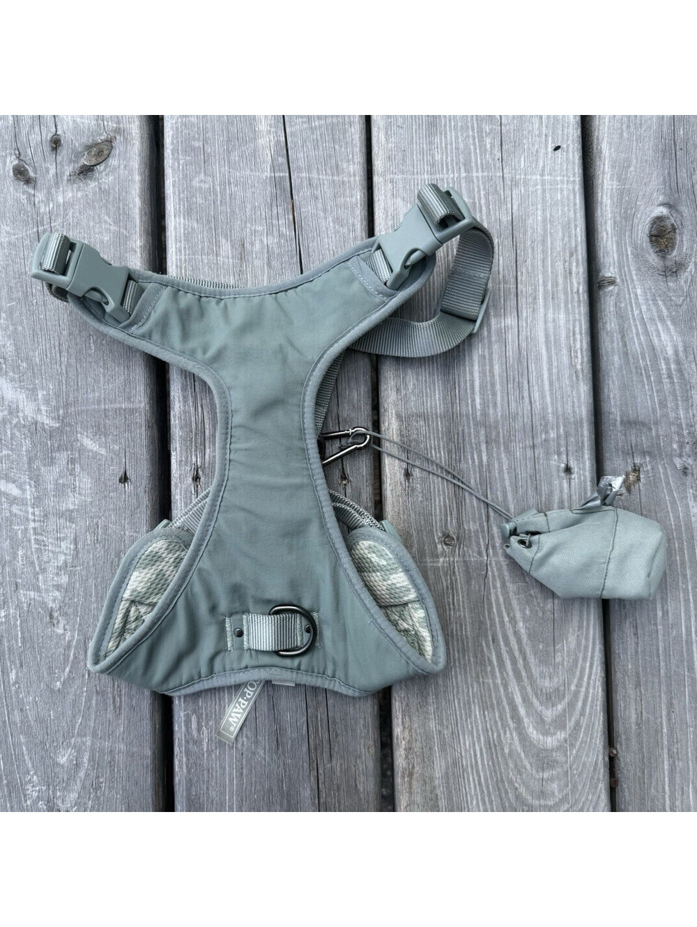 Top Paw Large Dog Harness Sage Green Camo Mesh Vest Adjustable